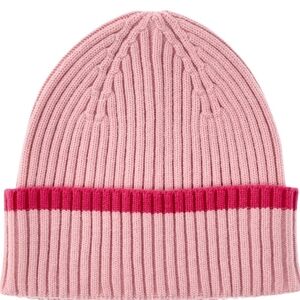 3pc Set Ribbed Knit Beanie And Gloves